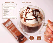 Premium CollaJayne Chocolate Collagen drink infused with collagen for youthful skin.