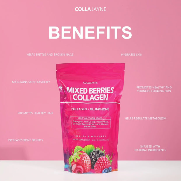 Colla Jayne Mixed Berries Collagen Powder