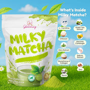 Cris Cosmetics Glutathione and Collagen Milky Matcha flavored drink pack