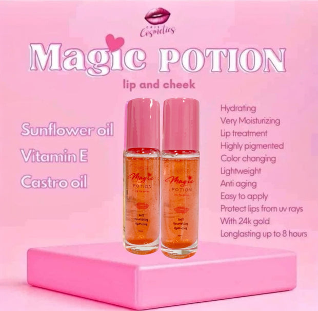 Cris Cosmetics MAGIC POTION Color Changing Lip Gloss, 10ml