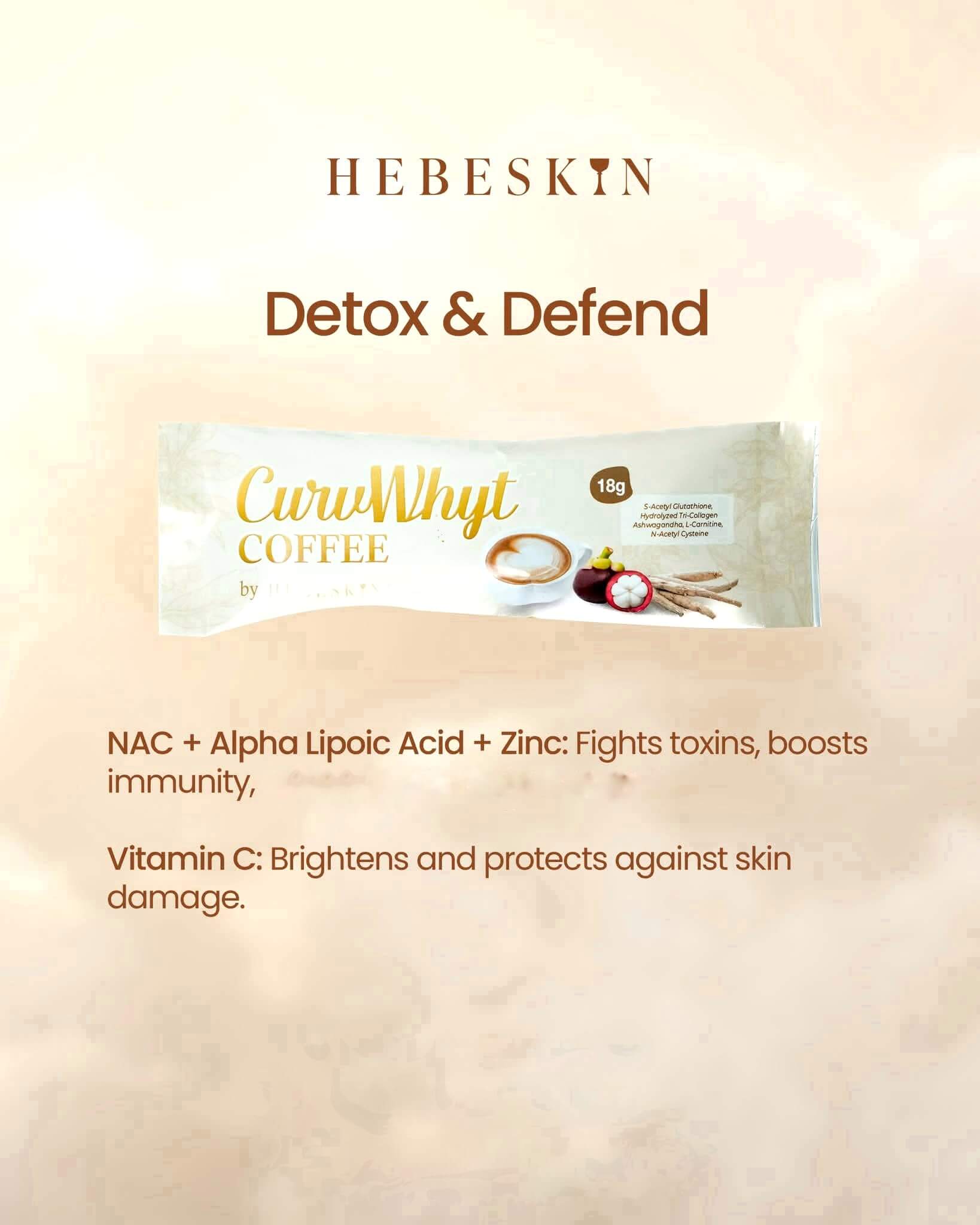 CurvWhyt Coffee by Hebeskin with marine collagen for daily coffee enjoyment
