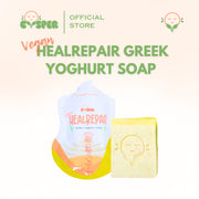CVSPER Vegan HEALREPAIR Greek Yoghurt Soap 100g lightweight cleansing bar with gentle daily use formula