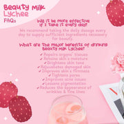 dear face beauty milk lychee reduces appeaarance of wrinkles