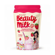 Dear Face Beauty Strawberries and Cream Collagen Drink, 10 sachets x 18g with a smooth dessert-inspired flavor.