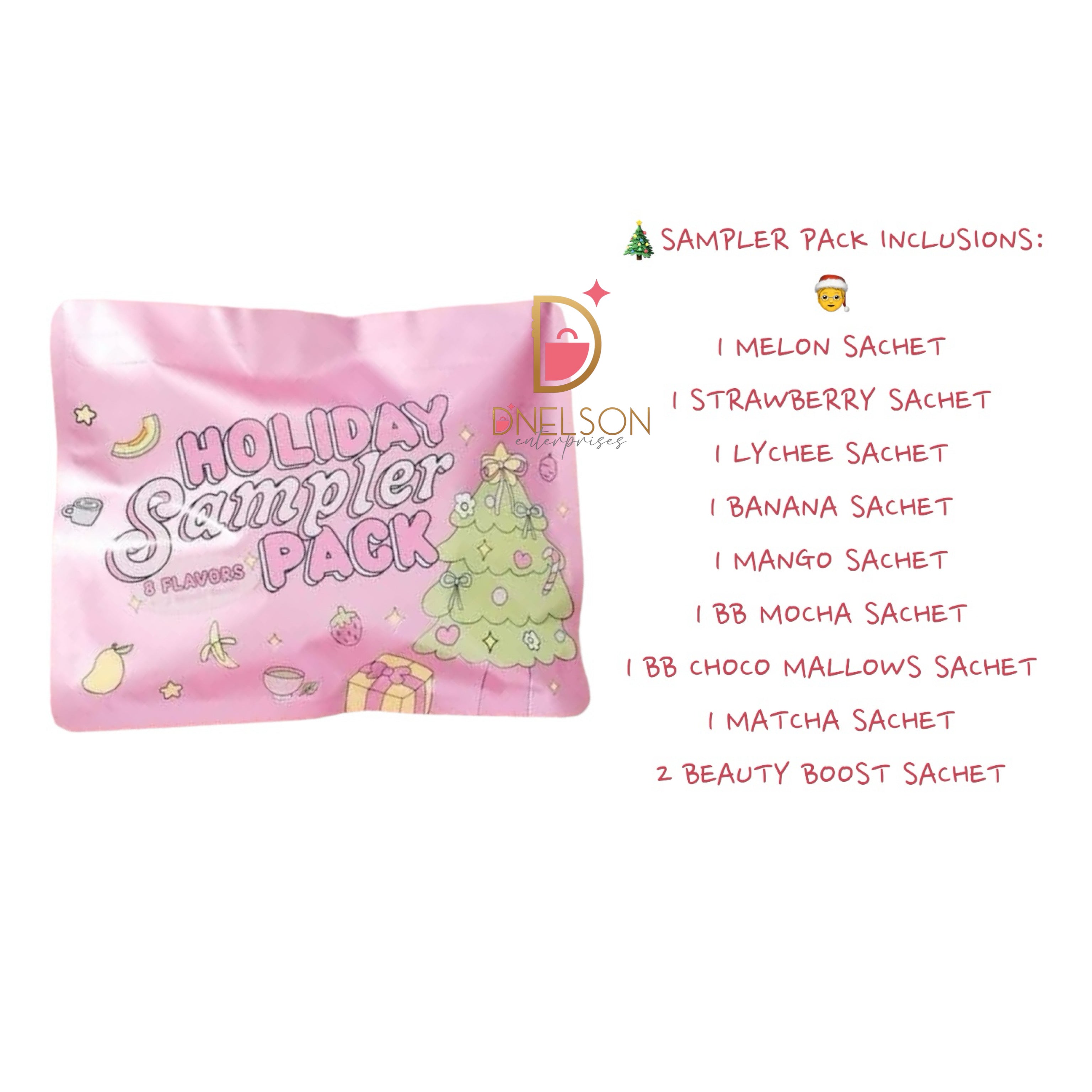 Dear Face Holiday Sampler Pack Beauty Milk - 8 Flavors 2 Beauty Boost