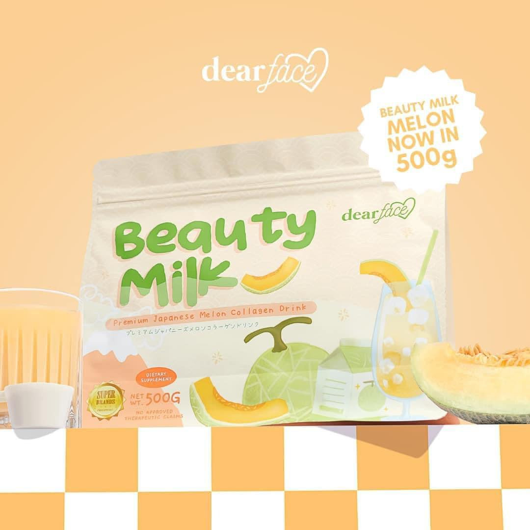 Dear Face Supersized Beauty Milk Japanese MELON Collagen Drink (500g)