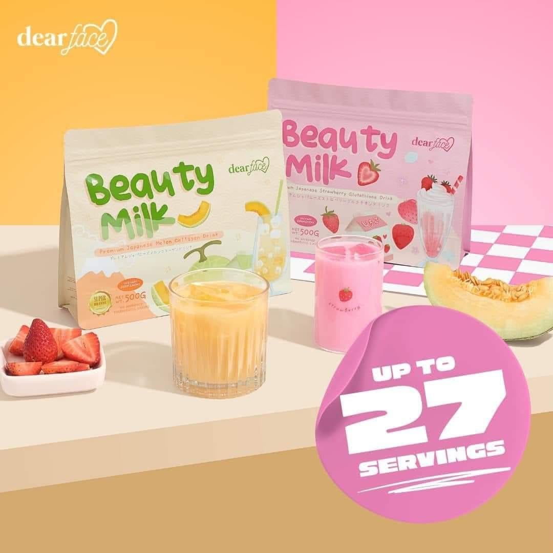 Dear Face Supersized Beauty Milk Japanese MELON Collagen Drink (500g)