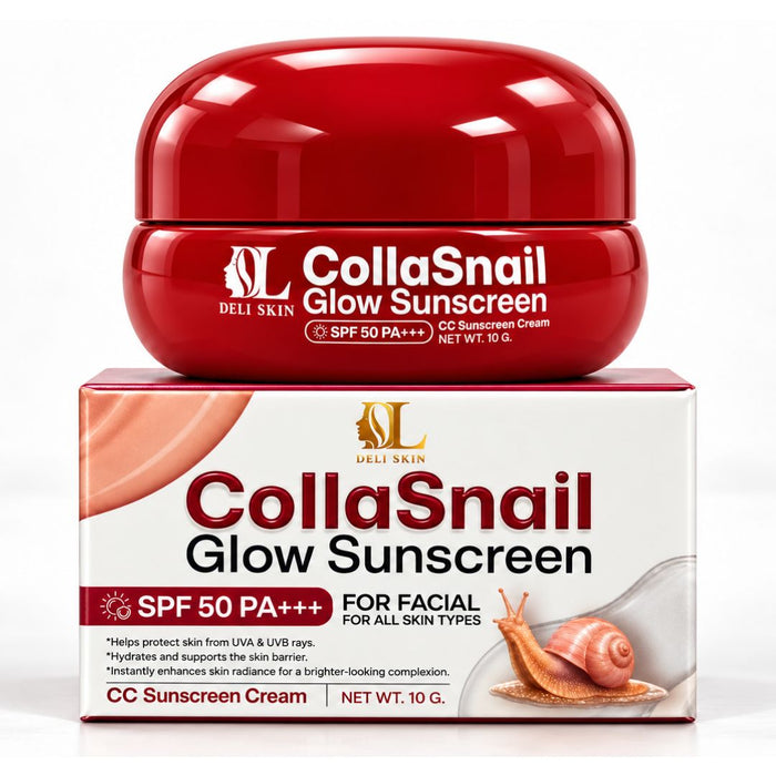 Deli Skin CollaSnail Glow CC Sunscreen SPF 50 PA+++ daily facial sun care cream