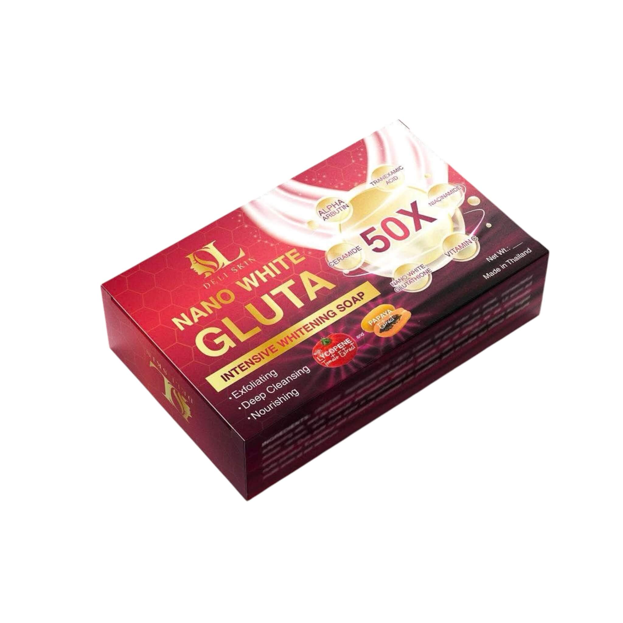 DELI SKIN Nano White Gluta Soap with Niacinamide, Ceramide & Vitamin C – D Nelson Enterprises