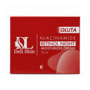 Deli Skin Niacinamide + Retinol Night Moisturizer Cream, 50ml for replenishing daily hydration