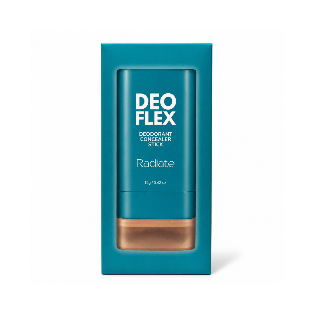 Deo Flex Deodorant Concealer Stick 12g available in multiple shades for customizable cosmetic coverage