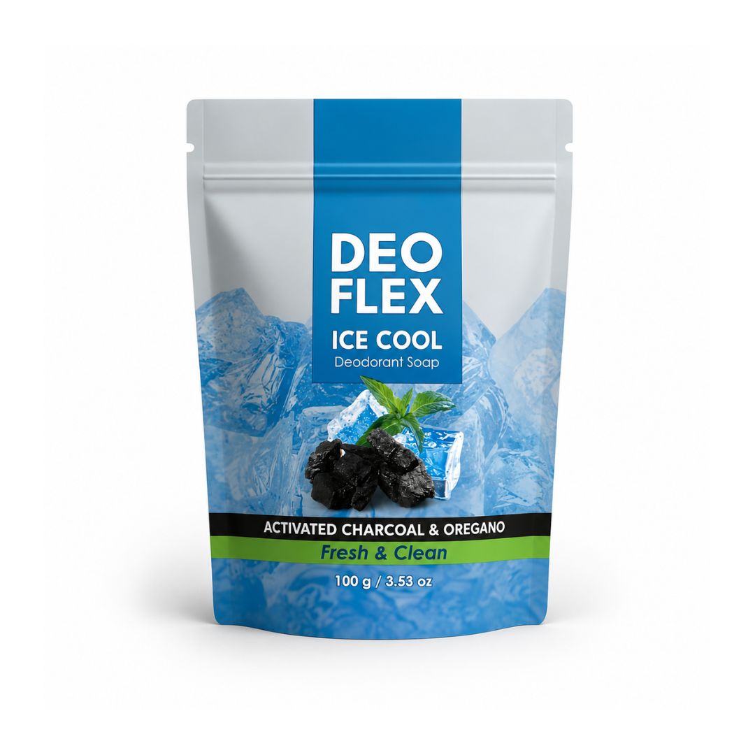 Deo Flex Ice Cool Deodorant Soap designed for long-lasting fresh and clean body care