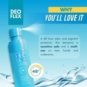 Deoflex Ultra Light Deodorant Spray 48H 60ml gentle on sensitive skin and safe for daily use