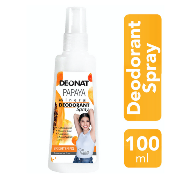Deonat Mineral Deodorant PAPAYA Underarm Spray 100ml 