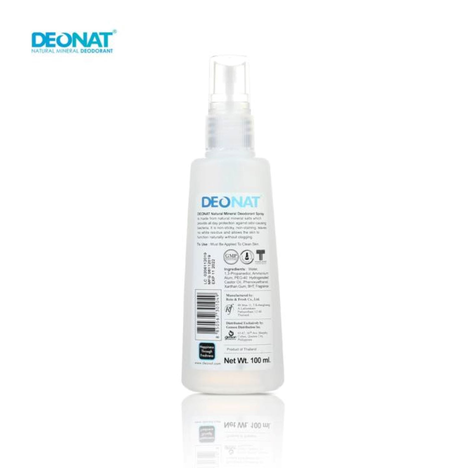 Deonat Natural Mineral Deodorant Spray 100ml