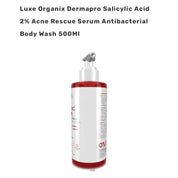 DermaPro Acne Rescue serum body wash from Luxe Organix