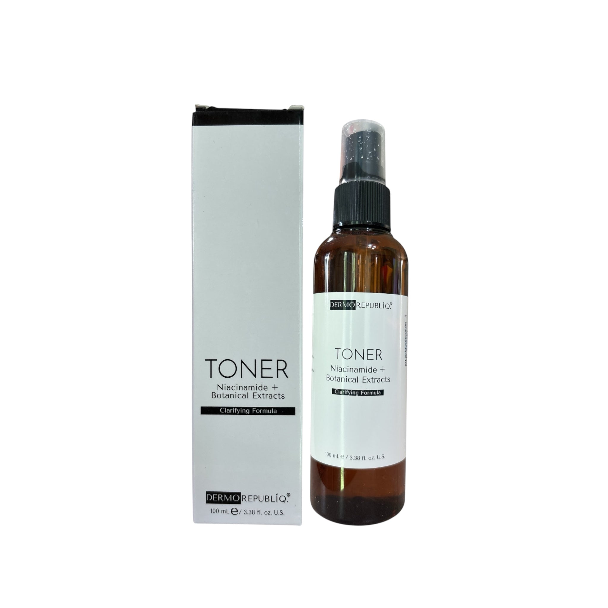 DERMO REPUBLIQ Clarifying Toner with 4% Niacinamide + Botanical Extracts – Hydrating Face Toner for All Skin Types – 100 mL