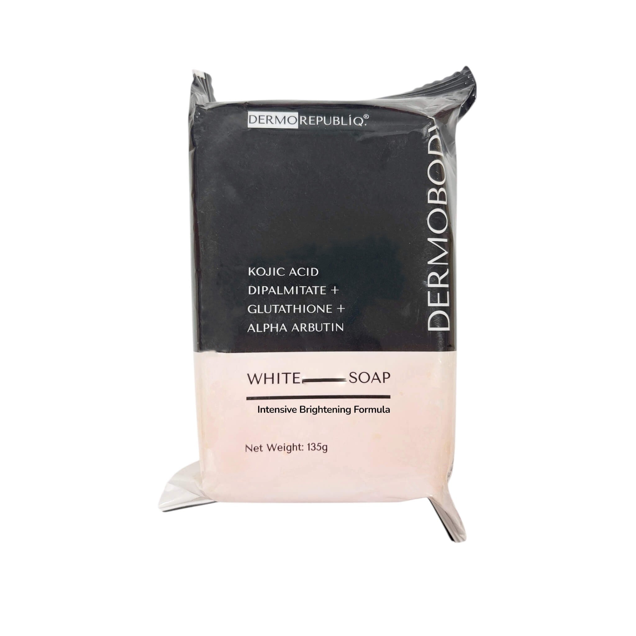 DERMO REPUBLIQ® Dermo Body Kojic Acid Dipalmitate Soap 135g – With Glutathione, Alpha Arbutin, Licorice & Papaya Extract – Daily Cleansing Bar for Smooth, Even-Looking Skin