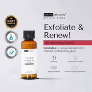 Dermo Repúbliq Glycolic Acid Toner 7% helps smoothen skin texture

