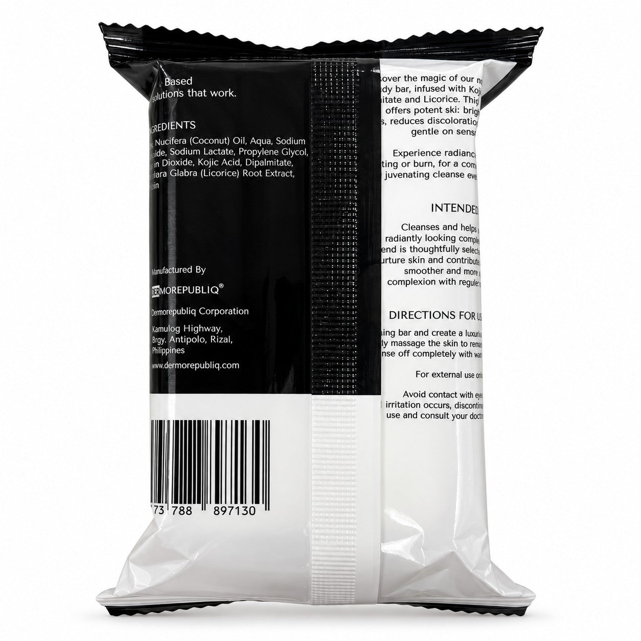 Dermorepubliq DermoBody Kojic Acid Dipalmitate No-Sting Body Bar 135g for fresh and clean-feeling skin