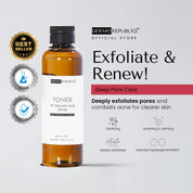 DermorepubliQ 7% Glycolic Acid Toner + 5% Niacinamide + Hyaluronic Acid Serum – refreshed skin feel