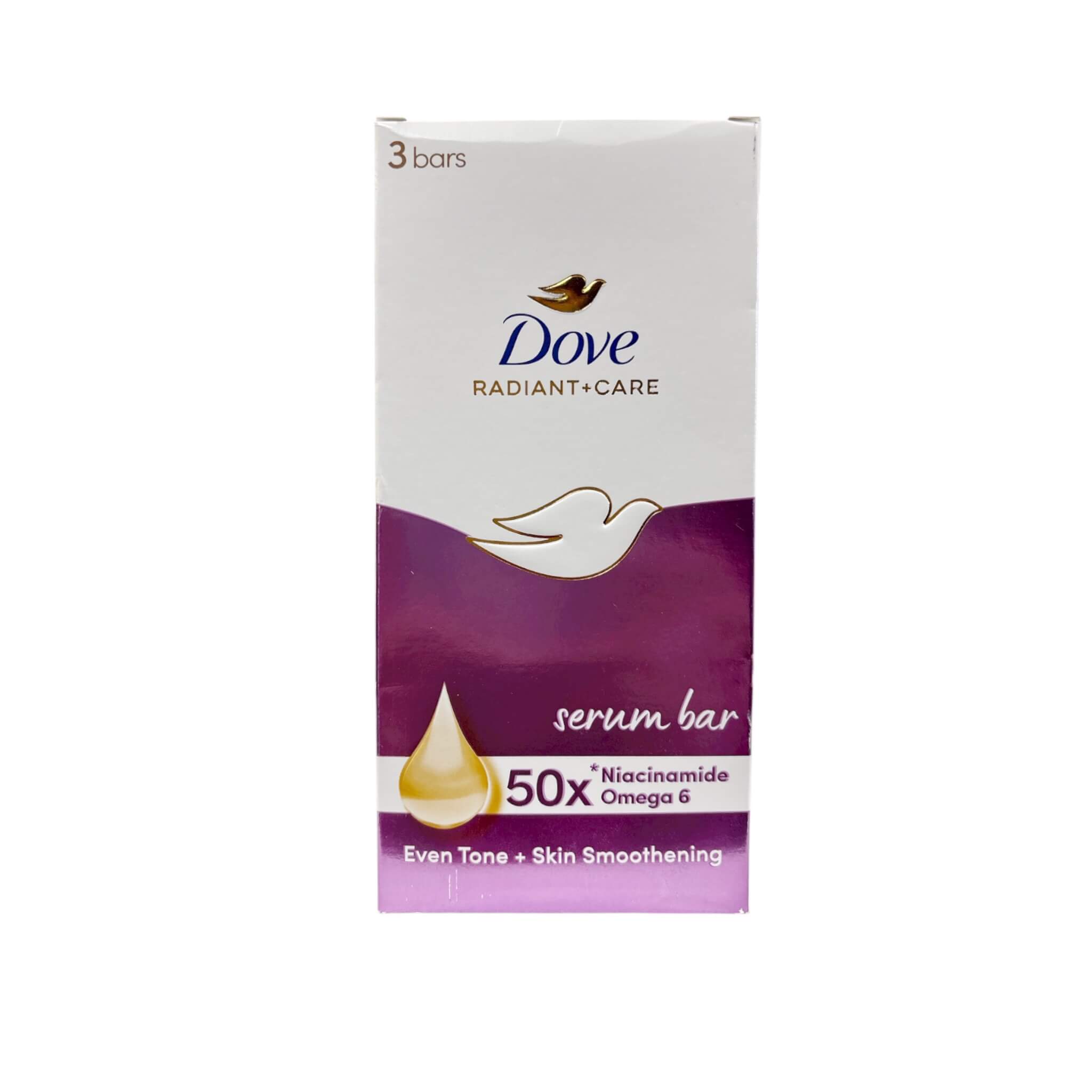 DOVE Radiant+Care Serum Bar Nourishing Moisturizing Body Bar, 90g