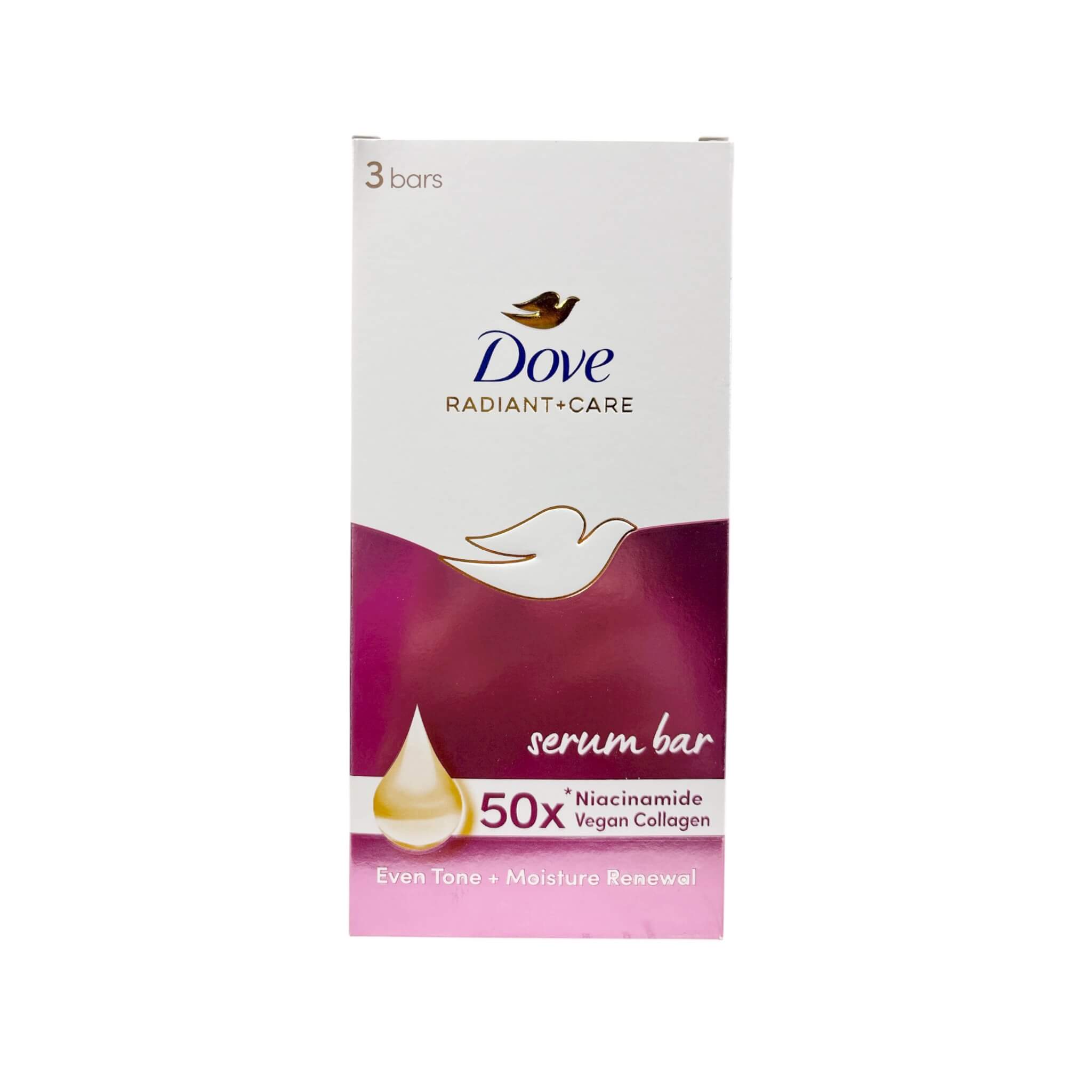 DOVE Radiant+Care Serum Bar Body Soap Triple Serum Blend, 90g
