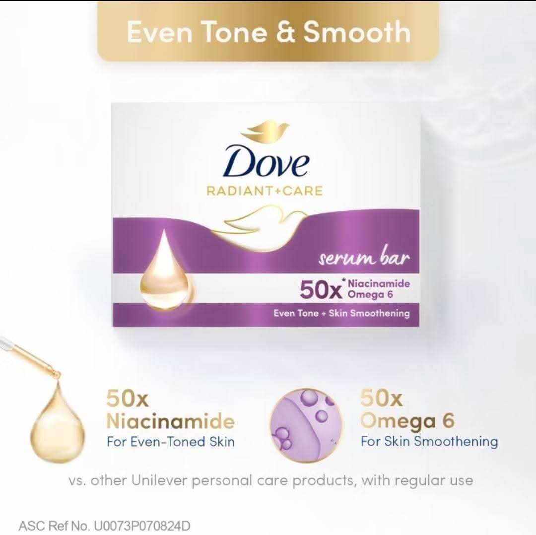 DOVE Radiant+Care Serum Bar Smooth Skin Body Bar, 90g
