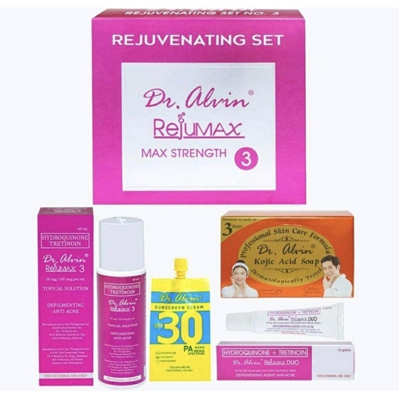 Pink edition REJUV MAX facial set by Dr. Alvin