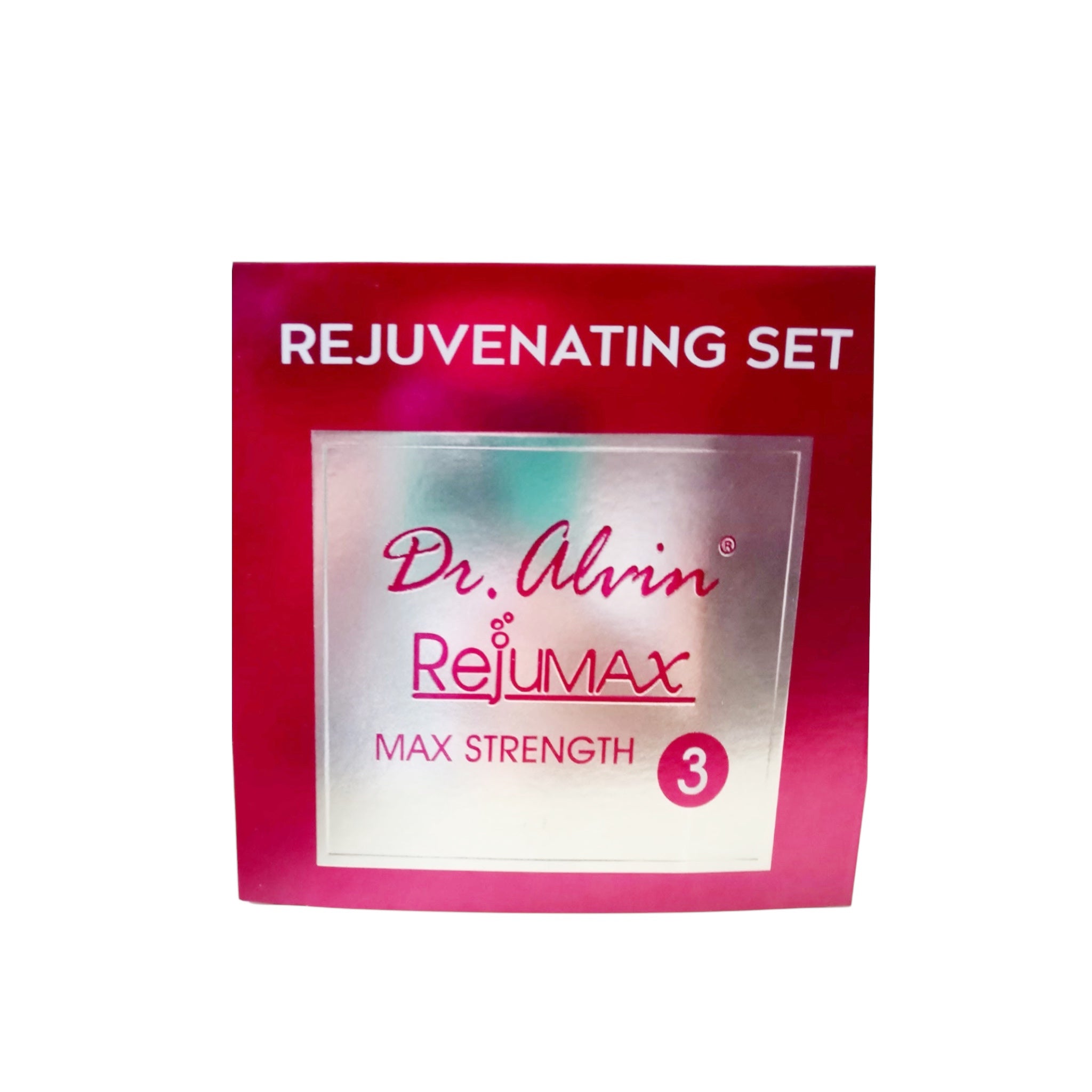 Dr. Alvin REJUV MAX Facial Set in pink packaging for daily care
