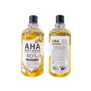 DR MEINAIER AHA Body Serum Plus Vitamin C & E 90% enriched with hyaluronic acid and collagen for skin hydration.