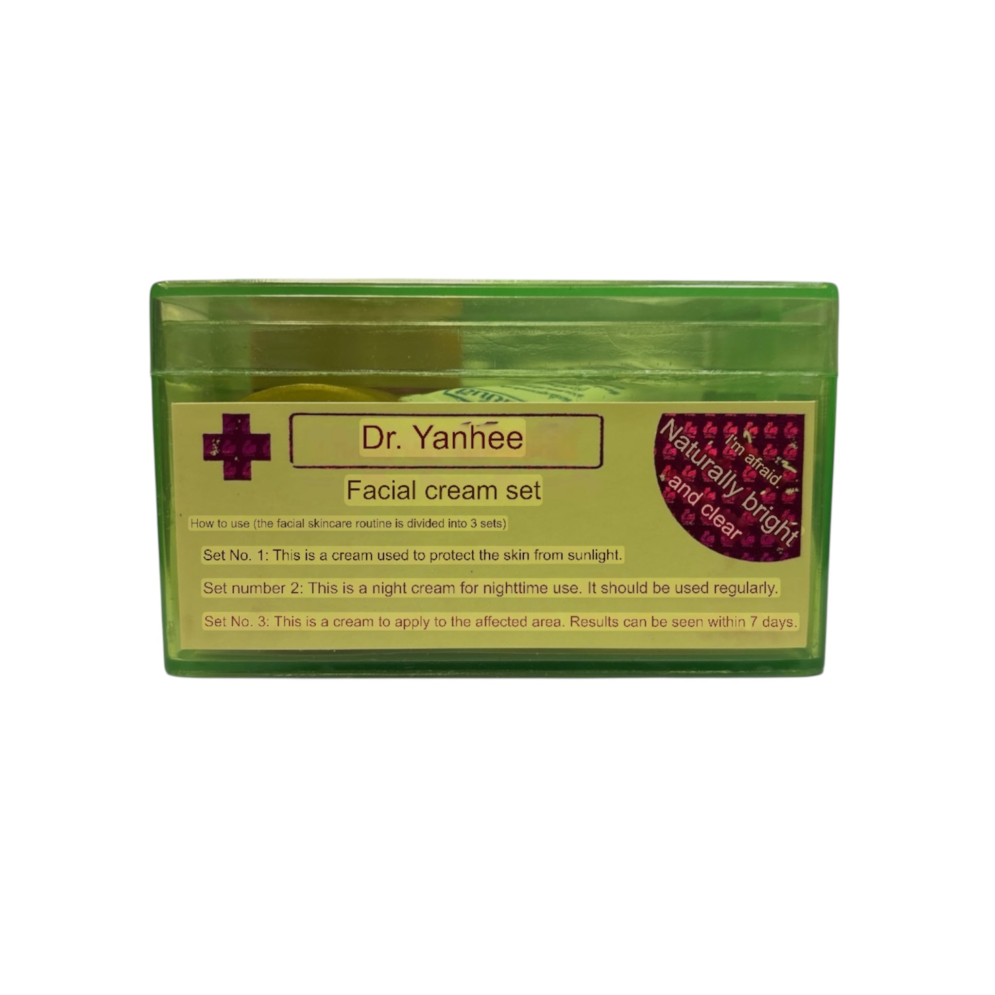 Dr. Yanhee Facial Cream Set provides moisture support throughout the day
