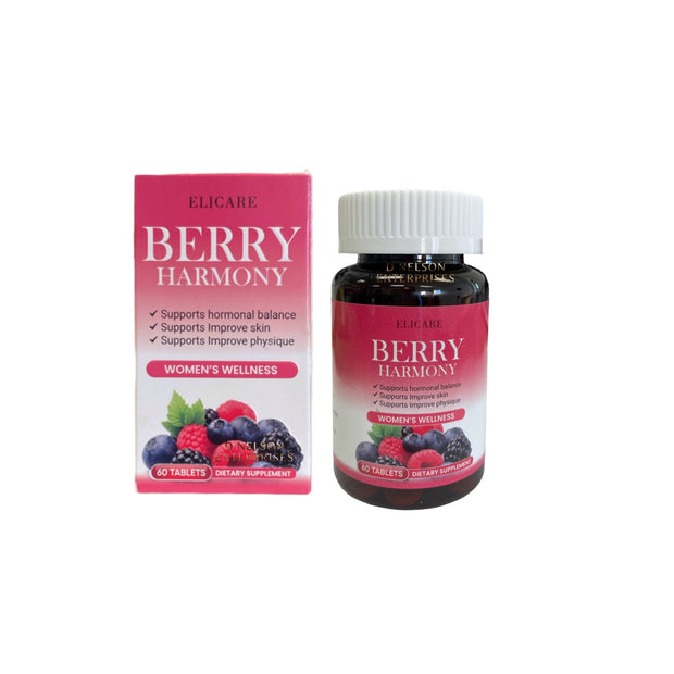 ELICARE Berry Harmony Women's Wellness Supplement 60 Tablets