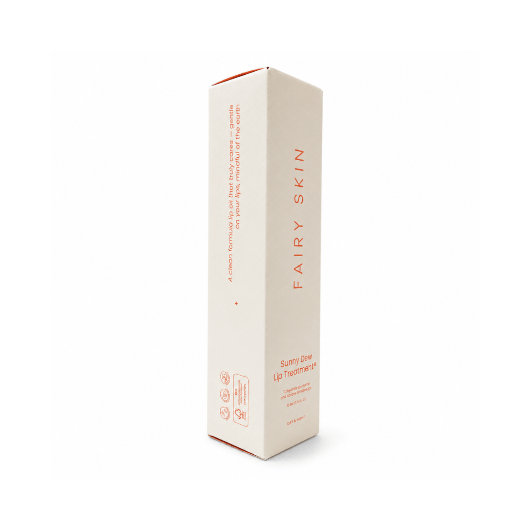 Fairy Skin Sunny Dew Lip Treatment lightweight lip oil with a smooth glossy finish
