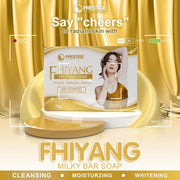 Prestige International FHIYANG Milky Bar Soap pack for soft and hydrated skin