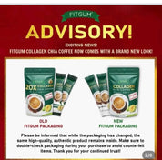 FITGUM FIT GUM Collagen Chia Coffee - 11 in 1 Coffee Mix