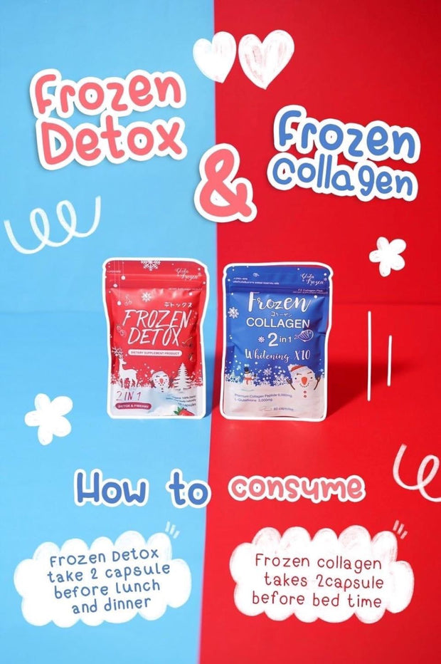 Frozen Collagen Glutathione & Frozen Detox Bundle