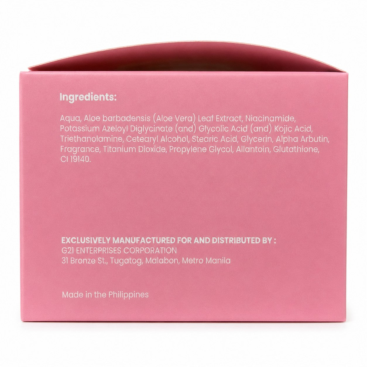 G21 Abutine 10x Alpha Arbutin Cream 200g features concentrated alpha arbutin tone care.