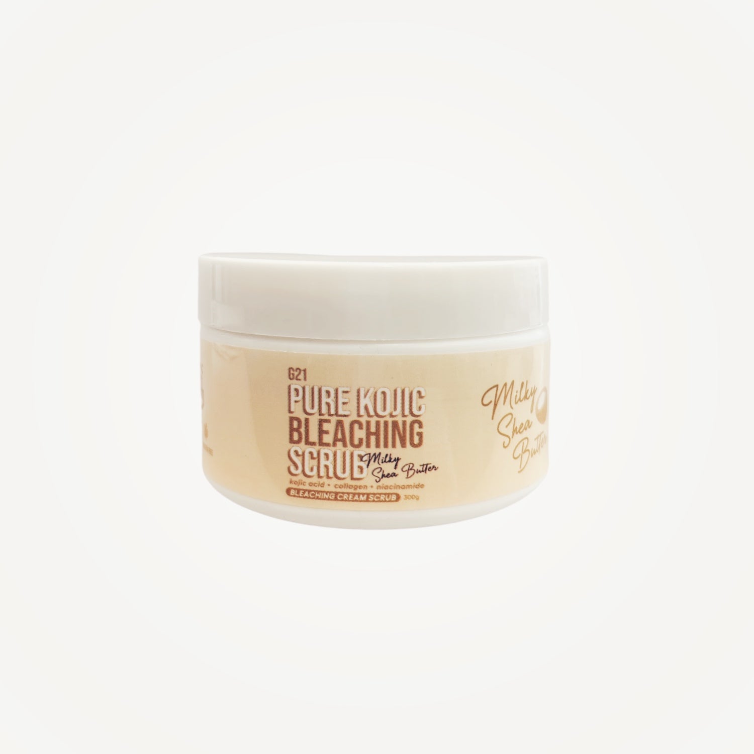 G21 Pure Kojic Bleaching Scrub - Milky Shea Butter, 300g