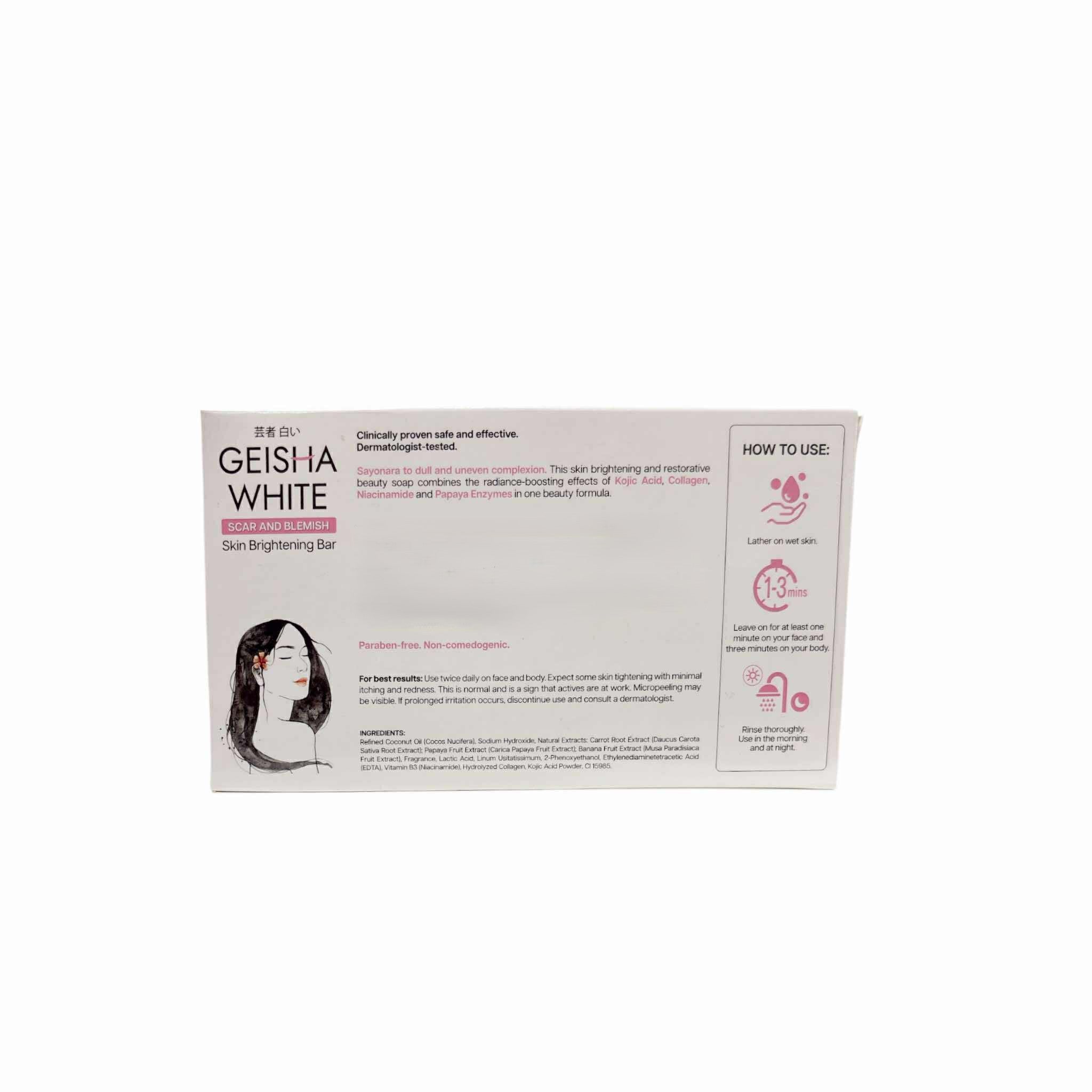 geisha glutathione collagen review Morning glow , nightly renewal . , Keeping it simple and effective with the PDRN White Skin Renew Kit. Do not wash that area of the skin for at least 24 hours Geisha White Scar & Blemish