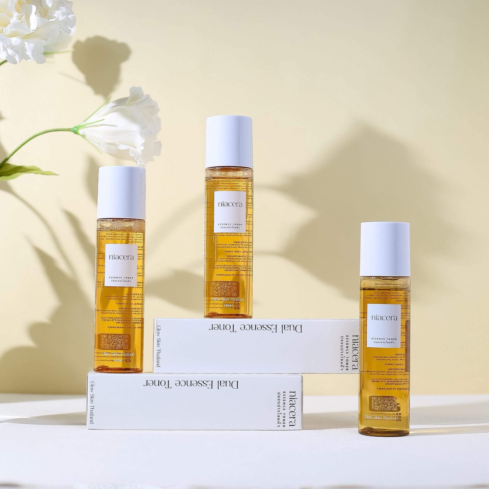 Glow Skin Thailand NIACERA Dual Essence Toner with lightweight and fast-absorbing texture