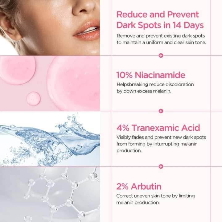 Glow Skin Thailand Niacinamide Serum 10% 30ml helps improve overall skin texture