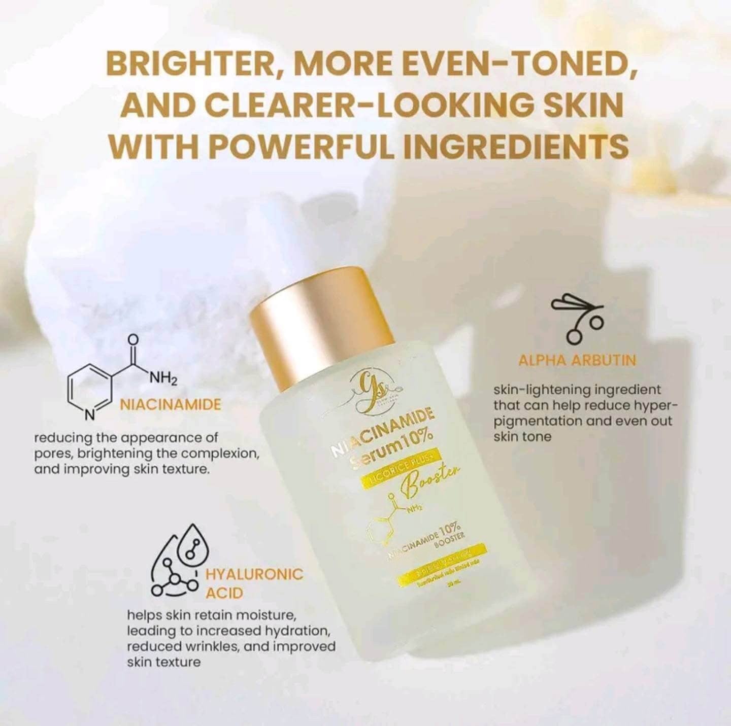 Glow Skin Thailand Niacinamide Serum 10% 30ml hydration boost and skin balance