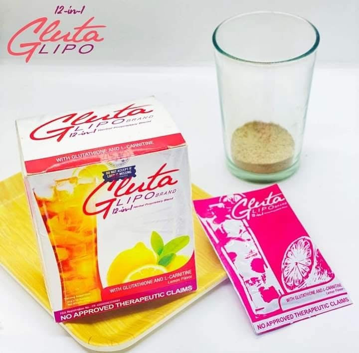 2 Boxes GlutaLipo Gluta Lipo Juice 12-in-1 Herbal Blend, 10-Sachets