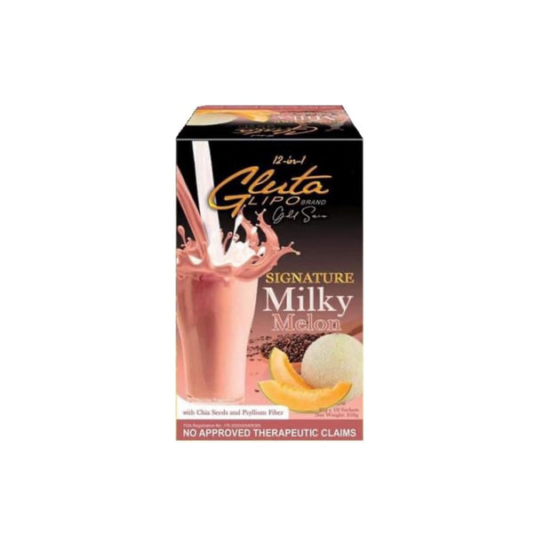 GlutaLipo Gold Series Signature Milky Melon, 10 Sachets