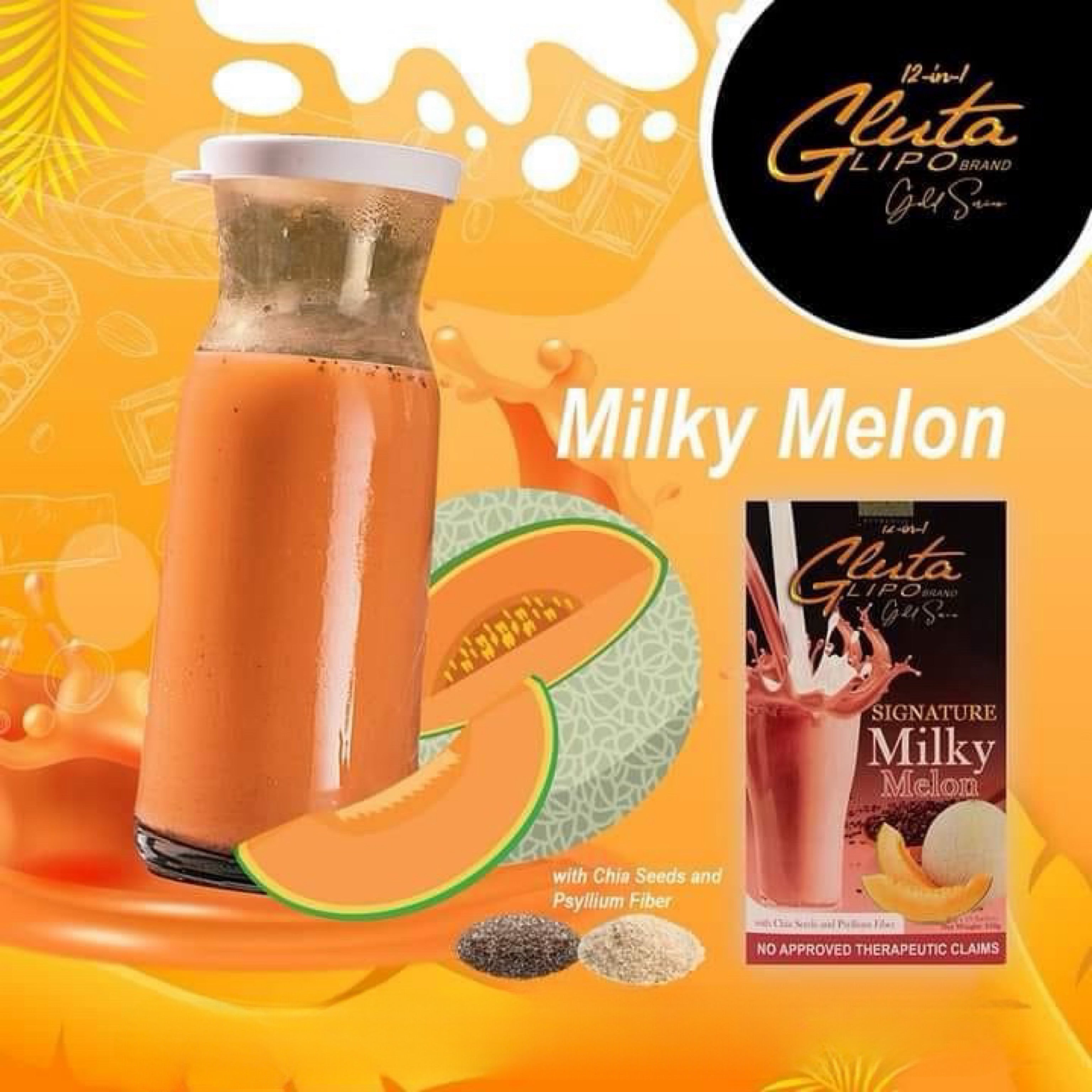 GlutaLipo Gold Series Signature Milky Melon, 10 Sachets