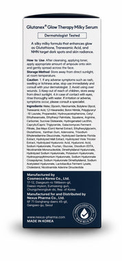 GLUTANEX Glow Therapy Milky Serum for smooth refined and radiant-looking skin