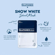 Glutanex Snow White Mask 1 Box = 15 Sheets