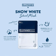 Glutanex Snow White Mask 1 Box = 15 Sheets