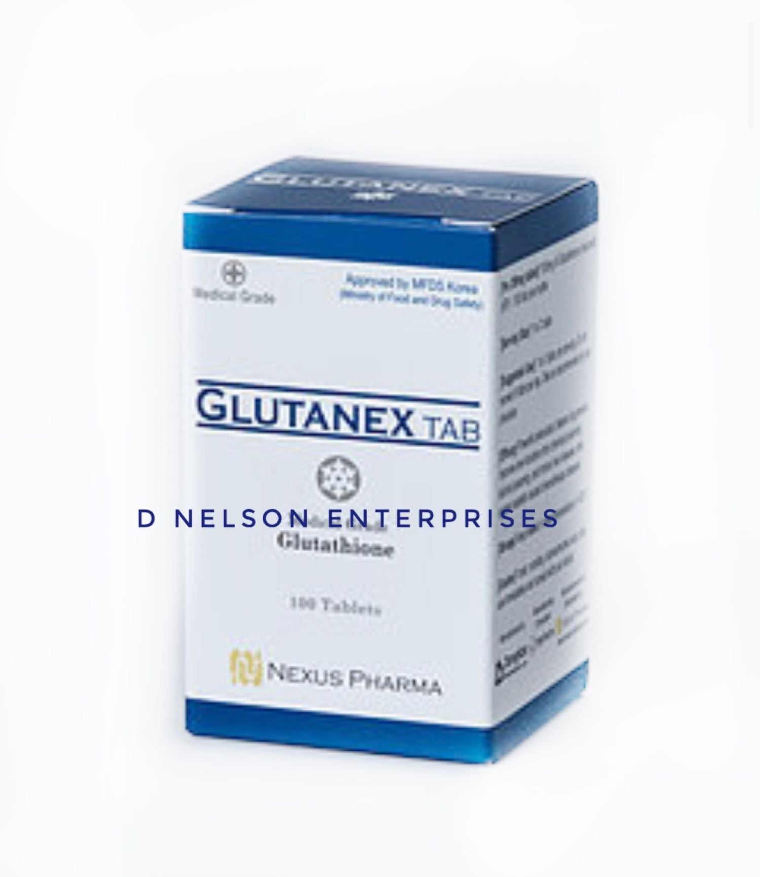 Glutanex Tab Glutathione by Nexus Pharma Made in Korea 100 Tabs